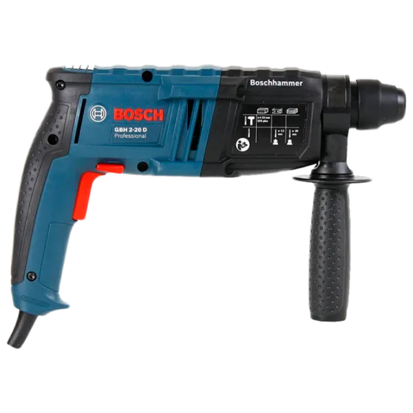 Ciocan rotopercutor Bosch GBH 2-20 D (061125A400) 650 W / Blue photo 2