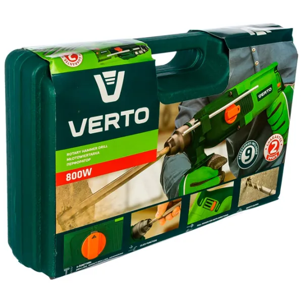 Ciocan rotopercutor Verto 50G369 800 W photo 5 Ciocan rotopercutor Verto 50G369 800 W photo 5