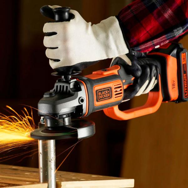 Шлифовальная машина Black&Decker BCG720M1 Li-Ion Угловая photo 5