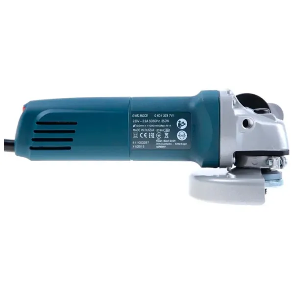 Polizor Bosch GWS 850 CE (0601378793) Unghiular / 850 W / Blue photo 3