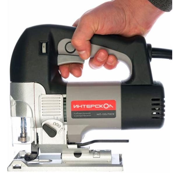 Fierăstrău pentru decupat Interskol МП-100/ 700Э (34131) 26 mm/ Blue photo 5