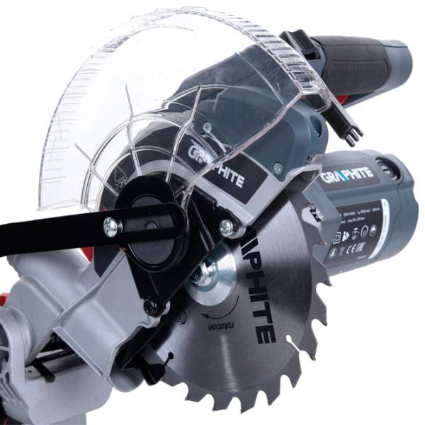 Fierastrău pentru taieri inclinate Graphite 59G800 185 mm photo 4