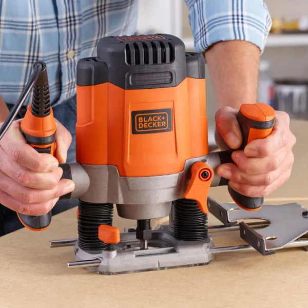Maşina de frezat Black&Decker KW1200EKA (25470) 8000 rot/ min photo 2