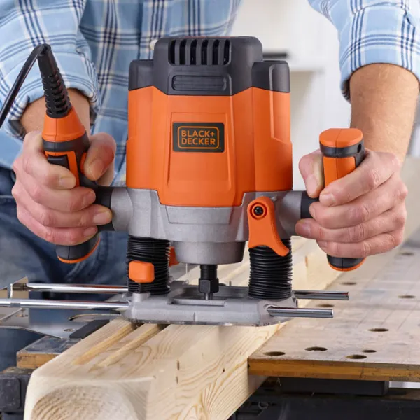 Maşina de frezat Black&Decker KW1200EKA (25470) 8000 rot/ min photo 3