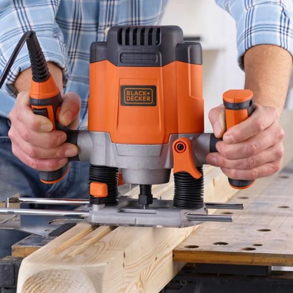 Maşina de frezat Black&Decker KW1200EKA (25470) 8000 rot/ min photo 3