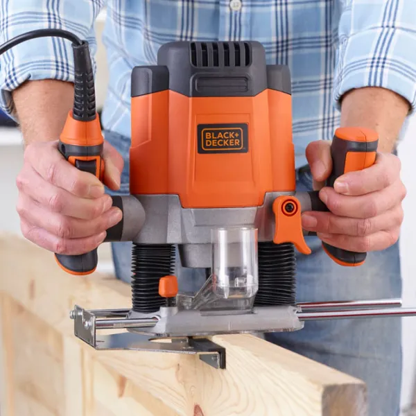 Maşina de frezat Black&Decker KW1200EKA (25470) 8000 rot/ min photo 6