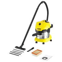 Промышленный пылесос KARCHER WD 4 Premium Inox 1000 Вт / Желтый photo 2