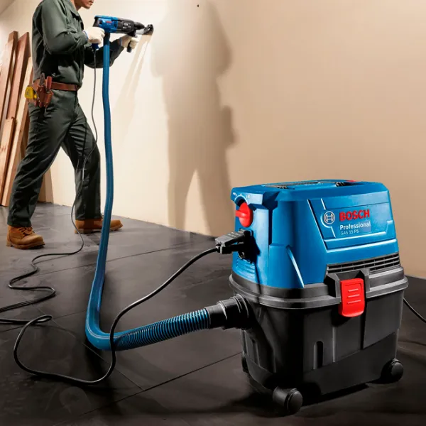 Промышленный пылесос Bosch GAS 15 PS (06019E5100) Сухая, влажная/ 1100 Вт photo 5