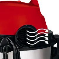 Промышленный пылесос Einhell TH-VC 1820S 1250 Вт / Красный photo 4