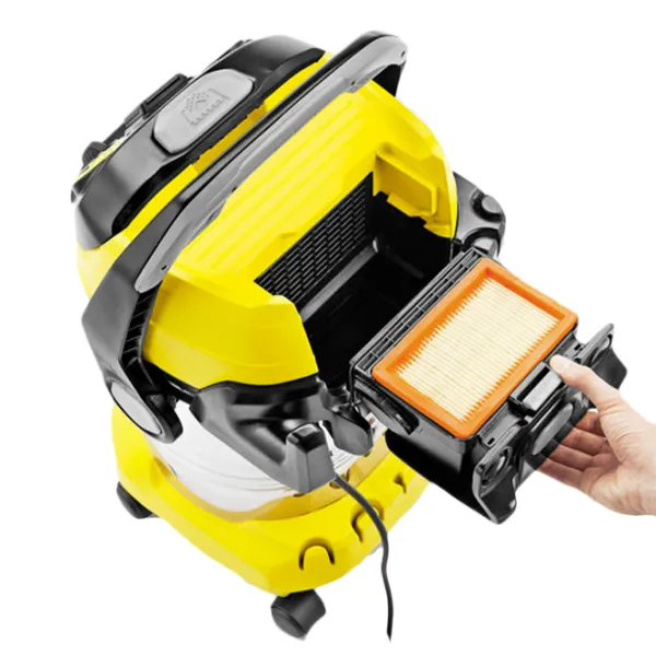 Aspirator industrial KARCHER WD 6 Premium Inox Renovation 1300 W/ Inox photo 6