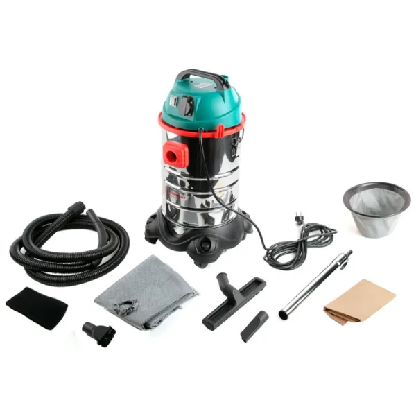 Промышленный пылесос Hammer Flex PIL30A 1400 Вт / Нержавеющая сталь photo 3