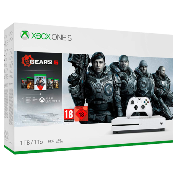 Microsoft Xbox One S + Gears 5  / Белый photo 4
