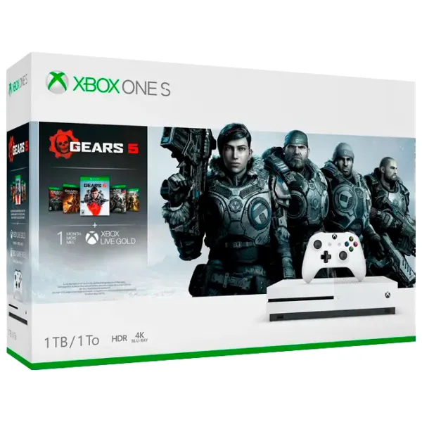 Microsoft Xbox One S + Gears 5  / Белый photo 12