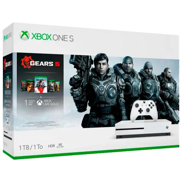 Microsoft Xbox One S + Gears 5  / Белый photo 12