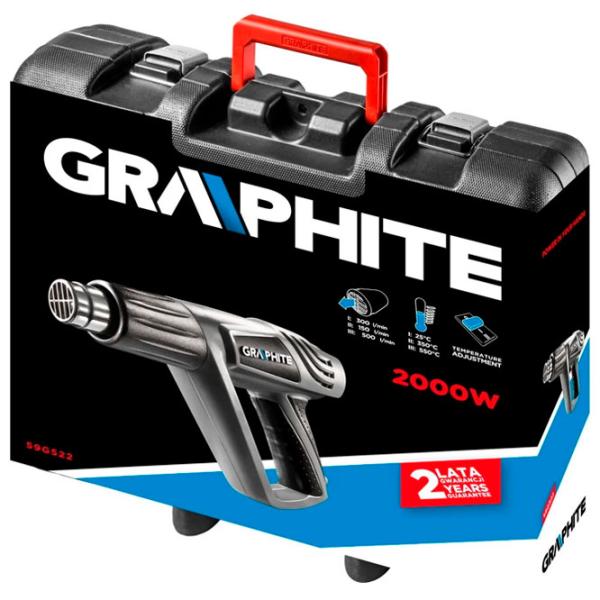 Suflantă de aer cald Graphite 59G522 2000 W photo 5