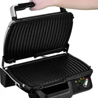Grill electric Tefal GC461B34 Contact, Barbecue/ 2400 W/ Black Inox photo 2