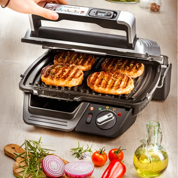 Электрогриль Tefal GC461B34 Контактный, Барбекю/ 2400 Вт/ Черный Нержавеющая сталь photo 5
