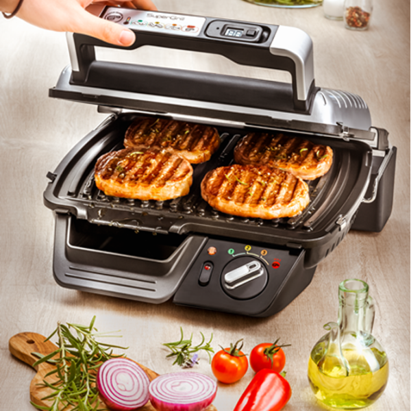 Электрогриль Tefal GC461B34 Контактный, Барбекю/ 2400 Вт/ Черный Нержавеющая сталь photo 5