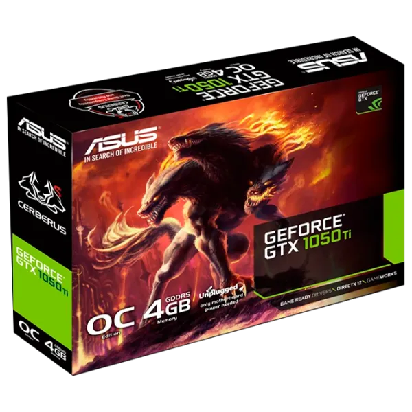 Видеокарта Asus GeForce GTX 1050 Ti Cerberus PCI Express x16 3.0 / 4 ГБ photo 7 Видеокарта Asus GeForce GTX 1050 Ti Cerberus PCI Express x16 3.0 / 4 ГБ photo 7