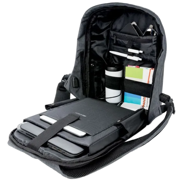 Rucsac pentru laptop XD-Design Bobby Compact anti-theft 14"/ Camouflage Blue/ 17 l photo 3 Rucsac pentru laptop XD-Design Bobby Compact anti-theft 14"/ Camouflage Blue/ 17 l photo 3