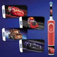 Periuță de dinți electrică Braun D100.413.2K Cars 2D / Red photo 5