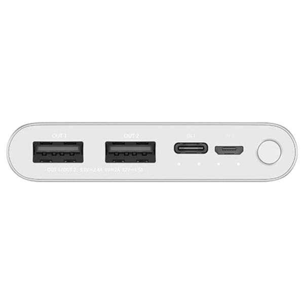 Power Bank Xiaomi Mi 3 10000 mAh/ Silver photo 4 Power Bank Xiaomi Mi 3 10000 mAh/ Silver photo 4