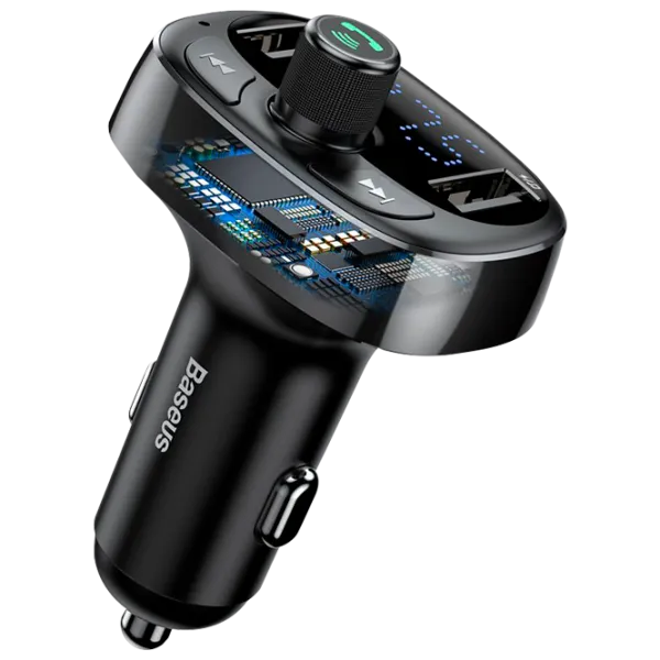 FM Модулятор Baseus CCALL-TM01 12/24 В/ Черный photo 3