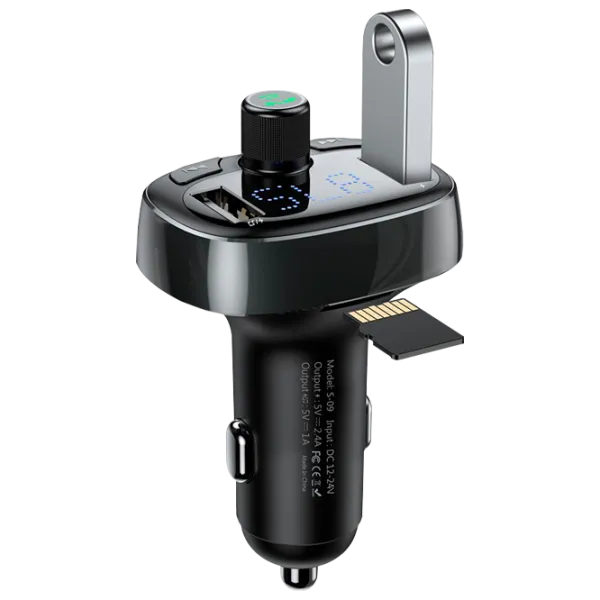 FM Модулятор Baseus CCALL-TM01 12/24 В/ Черный photo 4