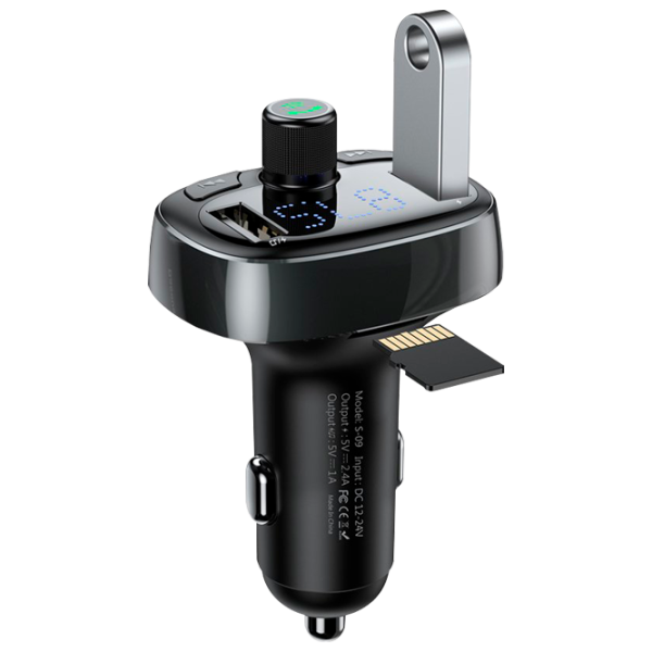 FM Модулятор Baseus CCALL-TM01 12/24 В/ Черный photo 4