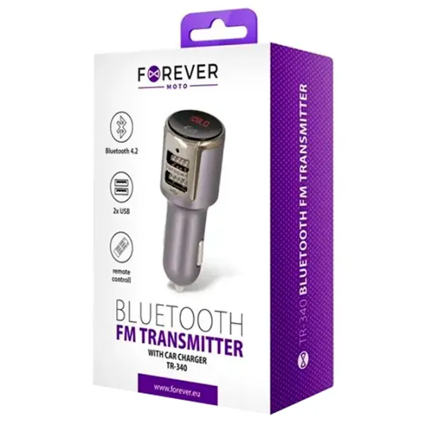 FM Модулятор Forever TR-340 Черный photo 4