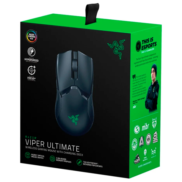 Mouse Razer Viper Ultimate & Mouse Dock USB / Black photo 5