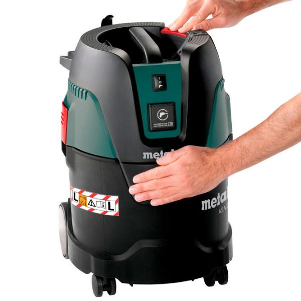Промышленный пылесос Metabo ASA 25L 1250 Вт / Зеленый photo 4