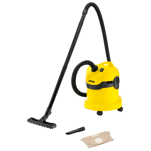 Промышленный пылесос KARCHER WD 2 Сухая, Уборка жидкости/ 1000 Вт photo 4