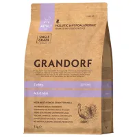 Hrană pentru câini uscată Grandorf Dog Mini 1 kg/ Curcan