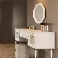 Masă de toaletă Dogtas Lorenta PAL/ White photo 2