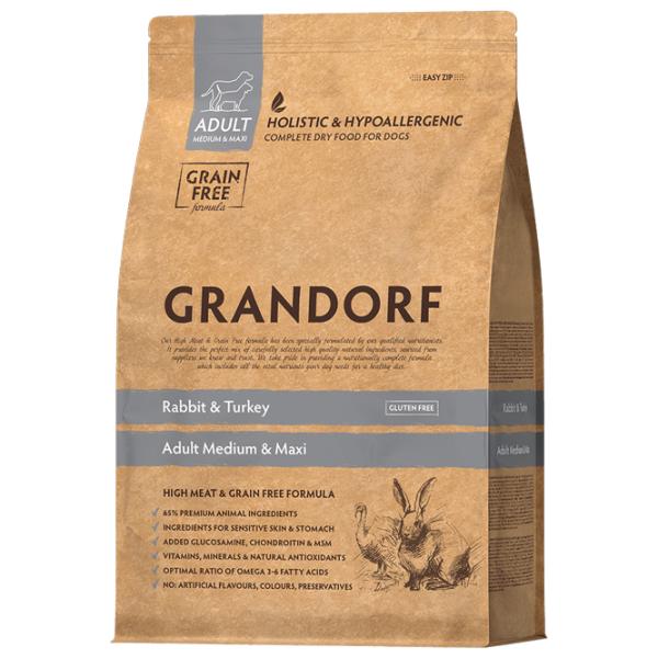 Hrană pentru câini uscată Grandorf Adult Medium & Maxi 3 kg/ Curcan photo 1 Hrană pentru câini uscată Grandorf Adult Medium & Maxi 3 kg/ Curcan photo 1