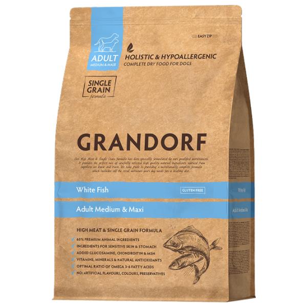 Hrană pentru câini uscată Grandorf Dog Medium & Maxi 3 kg/ Pește photo 1 Hrană pentru câini uscată Grandorf Dog Medium & Maxi 3 kg/ Pește photo 1