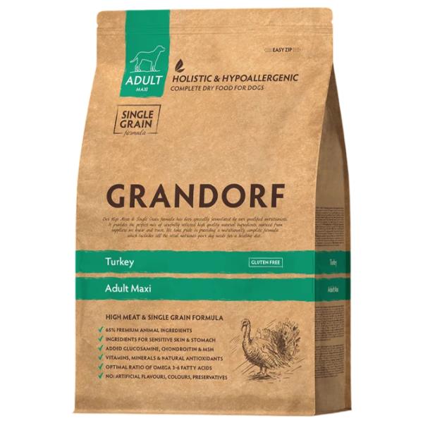 Корм для собак сухой Grandorf Dog Maxi 10 кг/ Индейка photo 1 Корм для собак сухой Grandorf Dog Maxi 10 кг/ Индейка photo 1