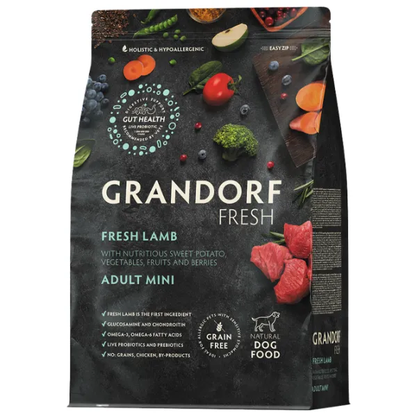 Hrană pentru câini uscată Grandorf Fresh 1 kg/ Miel photo 1 Hrană pentru câini uscată Grandorf Fresh 1 kg/ Miel photo 1