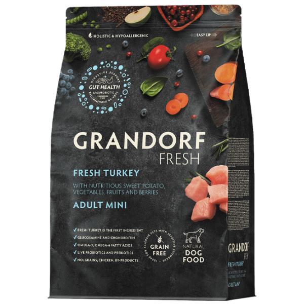 Hrană pentru câini uscată Grandorf Fresh 1 kg/ Curcan photo 1 Hrană pentru câini uscată Grandorf Fresh 1 kg/ Curcan photo 1