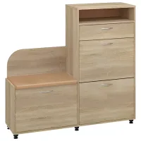 Dulap pentru încălțăminte Pehotin B-5 113.5 x 118.4 x 35.6/ Stejar Sonoma/ Stejar Sonoma