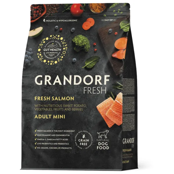 Корм для собак сухой Grandorf Fresh 3 кг/ Лосось photo 1 Корм для собак сухой Grandorf Fresh 3 кг/ Лосось photo 1