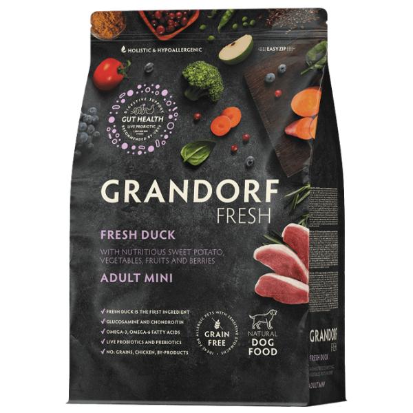 Hrană pentru câini uscată Grandorf Fresh 1 kg/ Rață photo 1 Hrană pentru câini uscată Grandorf Fresh 1 kg/ Rață photo 1