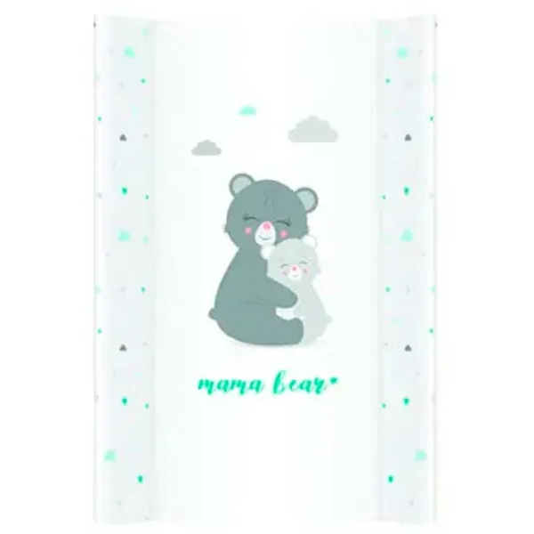 Пеленальный матрасик Klups PT70 Mama Bear Унисекс/ 0+/ White photo 1