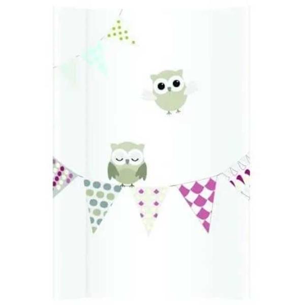 Saltea de înfăşat Klups PT70 Owls Unisex/ 0+/ White photo 1