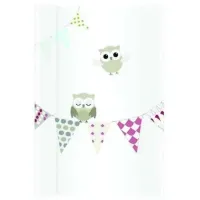 Пеленальный матрасик Klups PT70 Owls Унисекс/ 0+/ White