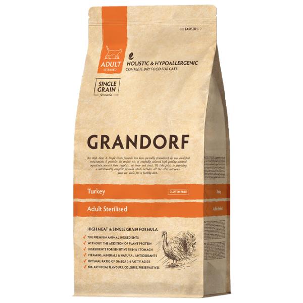 Корм для кошек Grandorf Sterilized Turkey 5407007851317 0.4 кг/ Индейка photo 1 Корм для кошек Grandorf Sterilized Turkey 5407007851317 0.4 кг/ Индейка photo 1