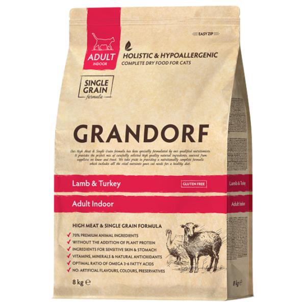Корм для кошек Grandorf Indoor 5407007852406 0.4 кг/ Ягненок, индейка photo 1 Корм для кошек Grandorf Indoor 5407007852406 0.4 кг/ Ягненок, индейка photo 1