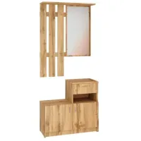 Cuier cu oglindă Pehotin Ivona PAL/ Stejar Tahoe