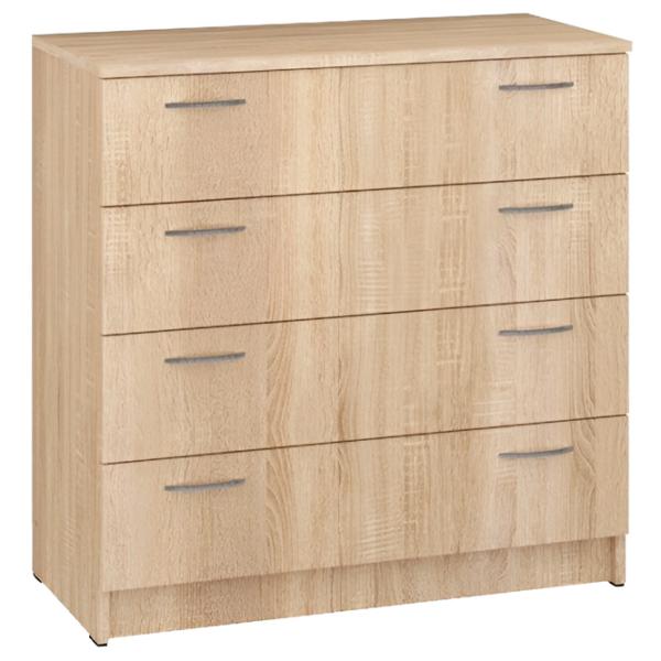 Комод Pehotin К-4 80 x 80 x 38см/ ПВХ/ Дуб Сонома photo 1